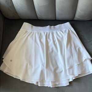 Lululemon White Pleated Women's Tennis Skirt